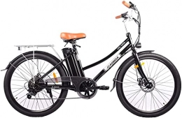 Fafrees Vélos électriques Fafrees E Bike Vélo électrique de ville pour homme 26 pouces 36 V 10 Ah Shimano 7 vitesses avec LED Batterie amovible pour étudiants, jour de Noël