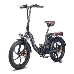 Fafrees  Fafrees F20 Pro Vélo électrique pliable de 20 pouces, 20 "x 3, 0 graisses, pneu électrique pliable, batterie 36 V18 Ah, Shimano 7S, vélo de ville pour adulte, noir
