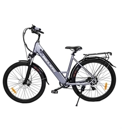 fangqi Vélos électriques fangqi Vélo électrique 27, 5", Vélo de Ville, Vélo de Montagne, Shimano 7 Vitesses, Moteur 250W, Batterie 36V / 10, 4Ah de Grande Capacité, avec Compteur LCD, Phare LED, Réflecteur