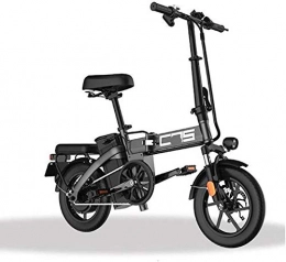 FanYu Vélo électrique Pliant pour Adultes Moteur 350W 14 Pouces Urbain Commuter E-Bike Vitesse maximale 25 km/h Super léger 350W / 48V Batterie au Lithium de Chargement Amovible Noir 45 km
