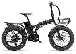 ARMONY Vélos électriques Fat Bike Armony Vélo électrique 20 vitesses, 250 W, noir / vert