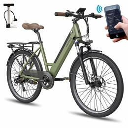 Fafrees vélo Fatbike F26-PRO Vélo pour femme avec application E Bike 26" 250W E Vélo électrique pour homme 42N.m VTT électrique avec batterie 36 V / 10 Ah Shimano Pedelec e Bike Femme 120 kg IP54