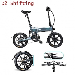 mysticall Vélos électriques FIIDO D2S Pliage de vélo électrique pour adulte, changement de vélo électrique, moteur de 250W watts, scooter électrique de 16 pouces, bicyclette électrique pliable de 7, 8 Ah avec éclairage LED