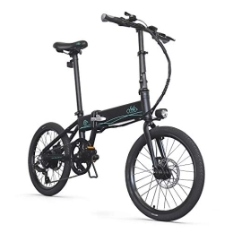 Fiido vélo FIIDO D4S Vélo électrique pliable 20" 250 W Moteur électrique 36 V / 10, 4 Ah Vélo de ville E-Bike Brushless pour Aldult Hommes Femmes E-MTB Shimano 6 – Noir