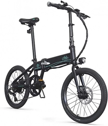 Fiido Vélos électriques FIIDO Vélo électrique D4S 250 W, 36 V 10, 4 Ah, batterie de rechange, unisexe, pliable (noir)