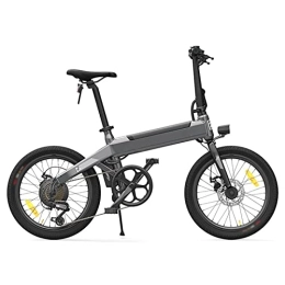 FMOPQ Vélos électriques FMOPQ Foldable Electric Bike 20'' CST Tire Urban E-Bike IPX7 250W Motor 25km / H Removable Battery Electric Bicycle (Color : White) (Dark Grey)