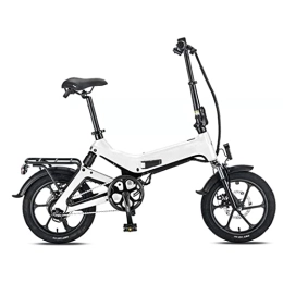 FMOPQ Vélos électriques FMOPQ Folding Electric Bicycles16-Inch Foldable Ultra-Light Lithium Battery Dual Shock Absorber System Electric Bike (Color : E) (F)