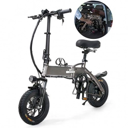 Fxwj Vélos électriques Fxwj Vélo Électrique Pliant 12" pour Adulte AVCE Moteur 250W Et 48V 3.0Ah Batterie Vitesse Jusqu'à 25 Km / H Longue Portée City E-Bike