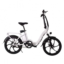 FZYE Vélos électriques FZYE 20 Pouces pliants Vélos électriques, 250W Moteur Bicyclette Batterie Lithium-ION Amovible City Cyclisme Adultes Sports Loisirs, Blanc
