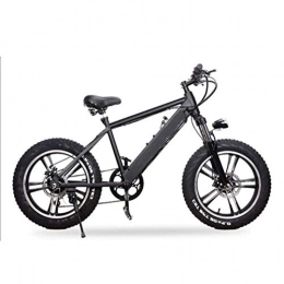 FZYE vélo FZYE 20 Pouces Vélos électriques, 4.0 Fat Tire Montagne Bicyclette Batterie Lithium-ION 48V 10A Amovible Tout Terrain Affichage LCD Cyclisme Sports eLoisirs, Noir