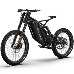 GBX Vélos électriques GBX Vlo lectrique Adulte, Vlo de Montagne Pour Adulte, Moto de Neige Tout-Terrain Tout-Terrain, quip D'Un Vlo D'Innovation de Batterie Li 60V30Ah -21700, Noir