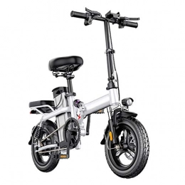 GEXING vélo GEXING Voiture lectrique Pliante Lumire de lentille LCD, Poids Brut 23 kg, Vitesse maximale 28 km / h, vlo lectrique for Adulte (Color : White, Size : B-(480WH))