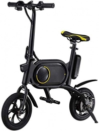 GJJSZ vélo GJJSZ Vélo électrique, Mini pédale à Deux Roues pour Voiture électrique, Conception Facile à Plier et à Transporter avec Affichage des données LCD, Port de Chargement USB en Plein air