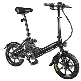 GoZheec Vélos électriques GoZheec D3 Vélo électrique, Batterie E Bikes 7.8AH 36V Pliable avec Pneu Antichoc de 14 Pouces pour Hommes Adolescents en Plein air Fitness City Commuting (Noir)
