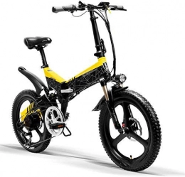 GYL vélo GYL Vélo électrique VTT vélo pliant vélo de ville voyage adulte 400W 48V 10.4Ah batterie au lithium-ion 7 vitesses 35Km / H charge de vélo de banlieue 330Lbs, Jaune