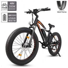 H&G Vélos électriques H&G Vélo Electrique 26" E-Bike VTT Pliant, 500W 36V12.5A Batterie vélo de Montagne électrique avec Batterie Lithium-ION à Grande Capacité, Orange