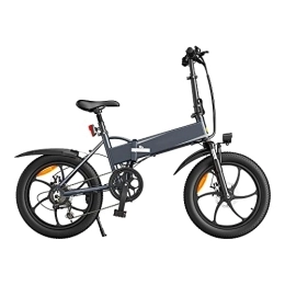HappyBoard Vélos électriques HappyBoard Vélo Électrique Pliable, 20 Pouces Ville E-Bike Adulte, Batterie 36V / 10, 4Ah, 3 Modes de Conduite, Pédalage Assisté, Hauteur Réglable, Portable Compact, Adulte Unisexe (Gris)