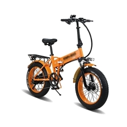 HESND Vélos électriques HESND ddzxc Vélo électrique pliable de 50, 8 cm avec 7 vitesses de pneus gros motoneige