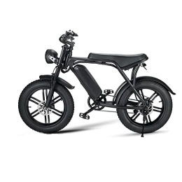 HESND Vélos électriques HESND zxc Vélo électrique pour adultes 20" Moteur électrique Design rétro 7 vitesses Vélo de neige / plage