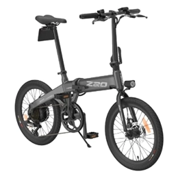 HIMO vélo HIMO Pedelec Vélo électrique pliable 20" avec batterie au lithium (36 V 10 Ah 288 Wh), vélo électrique pliable avec moteur de 250 W et 3 modes de conduite et levier de vitesses Shimano 6 vitesses Gris