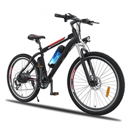 Hiriyt vélo Hiriyt Vélo Electrique 26" E-Bike - VTT Pliant 36V 250W Batterie au Lithium de Grande Capacité - Ville léger Vélo de avec moyeu 21 Vitesses (Noir-Style2, 26 Pouces)