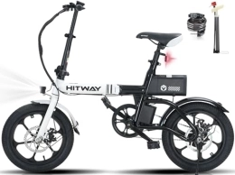 HITWAY vélo HITWAY BK35 Vélo électrique, 16” E Bike 250W City E-Bike Max.Range 25-60KM Femme Homme