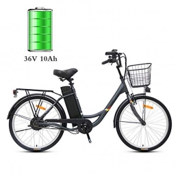HLeoz Vélos électriques HLeoz Vélo Electrique, 24 Pouces Vélo de Ville électrique Adultes 250W avec Batterie au Lithium-ION Amovible de 36V 10Ah Adulte Unisexe - Répond aux Normes de Qualité Européennes, Noir