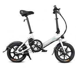 Hold E-Bikes Vélos électriques Hold E-Bikes D3 Mini Vélo Électrique Double Frein À Disque 250W Moteur 7.8AH 36V Alliage D'aluminium Intelligent Vélo Électrique EU Plug@Blanc
