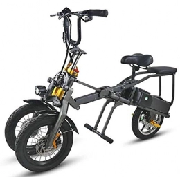 Hold E-Bikes Vélos électriques Hold E-Bikes Vlo lectrique Pliant Un Bouton Vlo lectrique Trois Roues Vlo Double Batterie Mode Vlo de Voyage Parent-Enfant