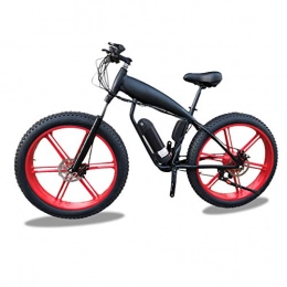 HOME-MJJ Vélos électriques HOME-MJJ 48V 400W vélo électrique Fat Tire E-Bike Plage Cruiser Vélos de Mountain Sports Hommes Batterie au Lithium hydraulique Freins à Disque (Color : Red, Size : 14Ah)