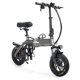 Hxl vélo Hxl 250w Vélo électrique Pliant Adulte Vélo de Montagne avec 48v 8ah Batterie au Lithium 12 Pouces Pneus et Pédale Auxiliaire LED Affichage Phares