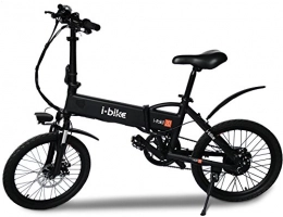 Glooke Selected vélo i-Bike i-Fold - Vélo pliable électrique avec pédalage assisté, Homme, Noir, 20"