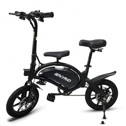 Ealirie vélo IENYRID B2 Vélo électrique pliable, vélo électrique unisexe pour adulte, 48 V 7, 5 Ah Lithium Batterie, 25 km / h 14" Pneus, IENYRID B2