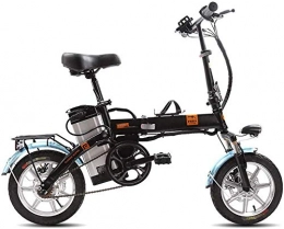 INSGOS Vélos électriques INSGOS Vélo Électrique Pliant Vélo Électrique Mini Scooter Lithium Adulte Batterie de Voiture Facile à utiliser / Noir