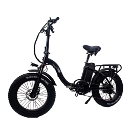 IOPY vélo IOPY 24''Vélo Électrique Adultes 48V Batterie Lithium Amovible Fat Tire Ebike pour Jungle Trails Snow Beac (Color : Black, Size : 48V / 15A)