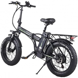 J&LILI vélo J&LILI Roue Pliante Électrique De 20 Pouces 500W avec Batterie Lithium De 48V-15Ah Amovible Et Écran LCD