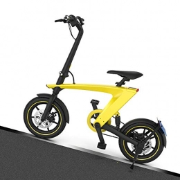 JIAWE vélo JIAWE Scooter Adulte, vélo électrique à Batterie au Lithium, vélo Pliant à pédales, Pneu antidérapant de 14 Pouces, Endurance : 55 kilomètres, Vitesse : 25 KM / H