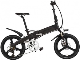 JINHH vélo JINHH Vélo électrique Pliant Elite 20 Pouces, Batterie au Lithium 48V, Roue intégrée, avec écran LCD Multifonction, vélo à Assistance pédale (Couleur: Bleu, Taille: 500W 1