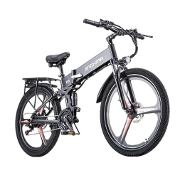 KETELES Vélos électriques KETELES Vélo Pliant vélo électrique moyeu intégré ebike 48v 12.8ah Batterie au Lithium 26 Pouces pneus vélo Adulte 26 Pouces vélo électrique (1 Batterie)