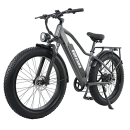 Kinsella Vélos électriques Kinsella Vélo électrique avec Batterie au Lithium 48 V 18 Ah Batterie Amovible de Grande capacité, Suspension complète, Double Freins à Disque hydrauliques, 26" x 4