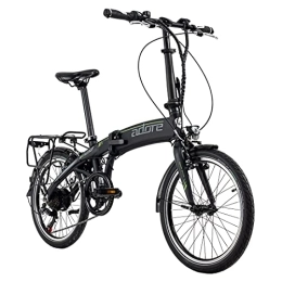 Adore Vélos électriques KS Cycling E-Bike vélo Pliant Aluminium 20'' Adore Cologne Noir