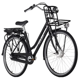 KS Cycling Vélos électriques KS Cycling Vélo électrique E-Bike Alu Femme 28" Cantaloupe Noir 36 V / 10, 4 Ah Adore