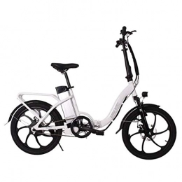 KT Mall Vélos électriques KT Mall Vélo électrique pour Adultes Pliant vélo électrique Max Vitesse 32 km / H avec 36V 10Ah Amovible au Lithium-ION Rechargeable 250W Moteur Urban Commuter vélo, Blanc