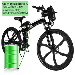 Laiozyen Vélos électriques Laiozyen Vélo Electrique 26" e-Bike VTT Pliant 36V 8AH Batterie au Lithium de Grande Capacité et Le Chargeur Premium Suspendu et Shimano Engrenage (Typ9_26'')