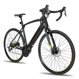 LAMASSU Vélo de course EBike 700C avec dérailleur Shimano 16 vitesses, batterie Samsung et moteur central 250 W, vélo électrique pour homme et femme