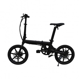 Daxiong Vélos électriques Le vélo Pliant électrique de Puissance de Batterie au Lithium de Bicyclette électrique de 16 Pouces est Facile et Commode, Facile à Porter, Black