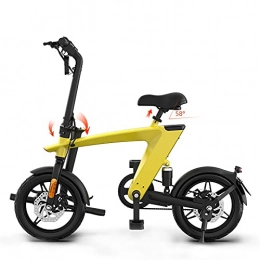LIROUTH vélo LIROUTH Vélo électrique pliable au lithium vitesse variable 250 W 10 Ah batterie au lithium léger H1 (jaune)