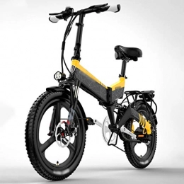 LJMG Vélos électriques LJMG Vlos lectriques Vlo lectrique Pliant pour Adultes, Vlo lectrique 20" / Ebike Commute avec Moteur 400 W, Batterie 48 V 10, 4 Ah / 12, 8 Ah, Transmission 7 Vitesses