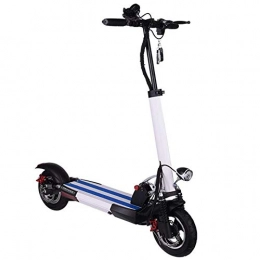 LOLOP Scooter électrique Se Pliant électrique de Voyage de Ville de Chainless de véhicule électrique d'alliage d'aluminium de Bicyclette électrique,White