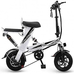 LOPP Vélos électriques LOPP E-Bike E-Bike Vélo électrique pliable pour adultes Vitesse maximale 30 km / h Roues de 12 pouces Mini et petite batterie au lithium pliable pour homme et femme